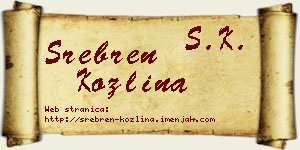 Srebren Kozlina vizit kartica